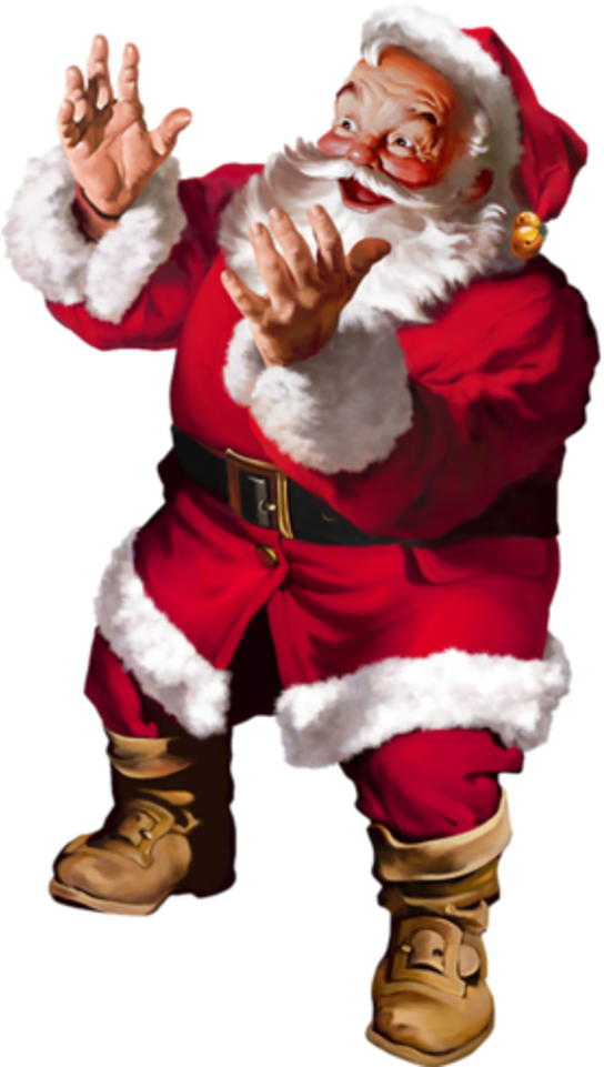 Christmas Cliparttubevintage - Santa (559x980)