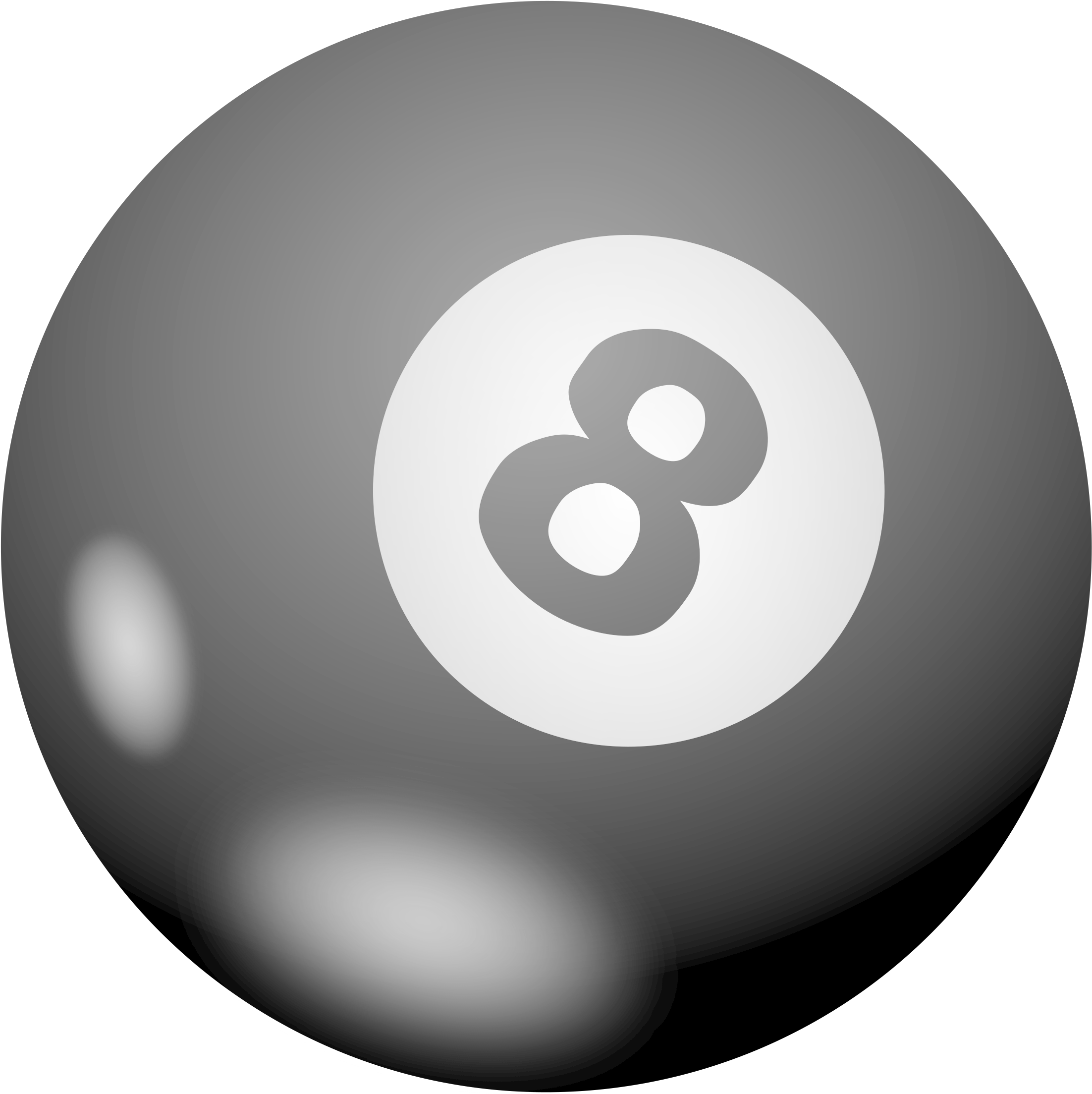 8 Ball Clip Art Ideas Medium Size - Rack Billiards 8 Ball Transparent (2400x2400)