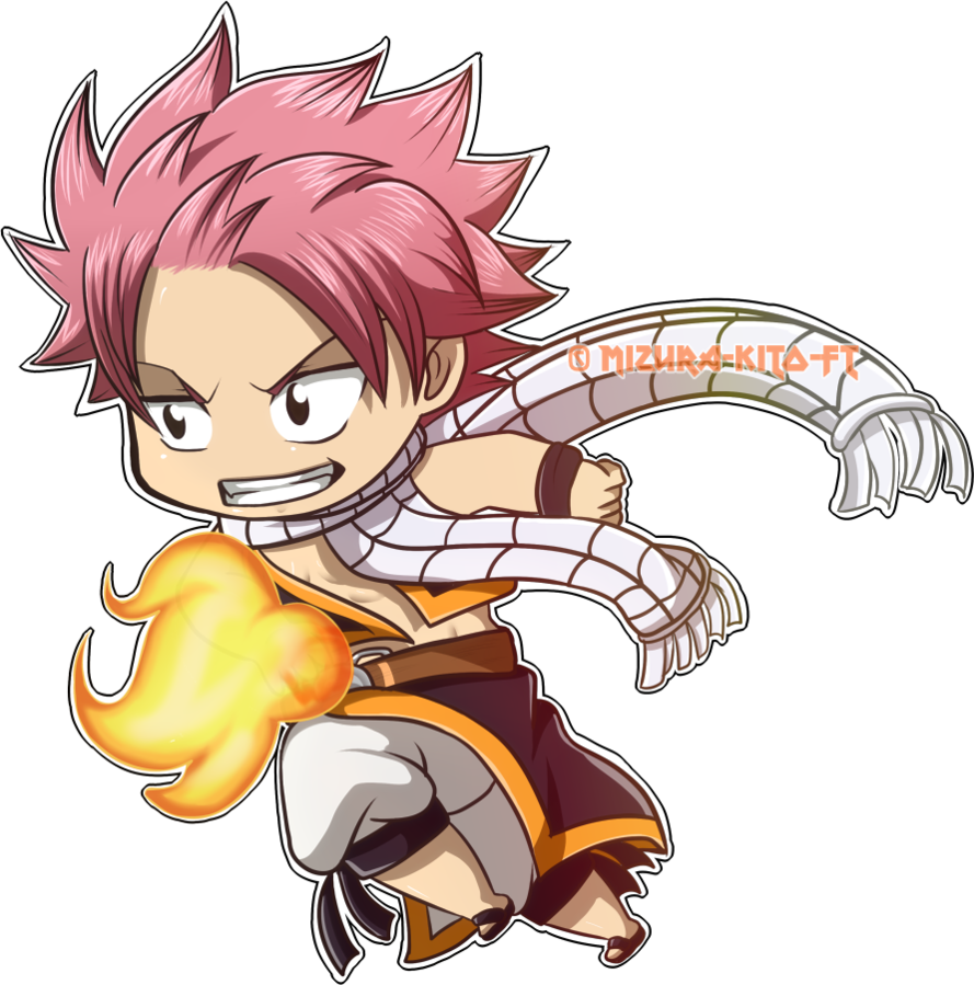Natsu Chibi By Yuhichu - Natsu Dragneel Chibi Png (889x899)