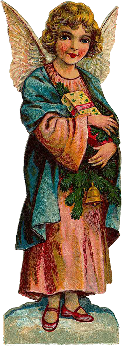 Vintage Victorian Christmas Die Cut Clip Art - 3drose Wb_172737_1 Three Different Christmas Angels (456x1200)