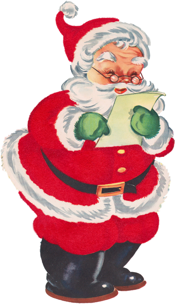 Even More Christmas Graphics Oh My - Santa Letter Clip Art (627x1000)