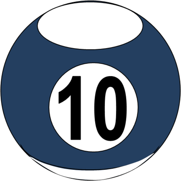 Billiard Ball Clipart Bola - Billiard Ball Clipart (600x600)