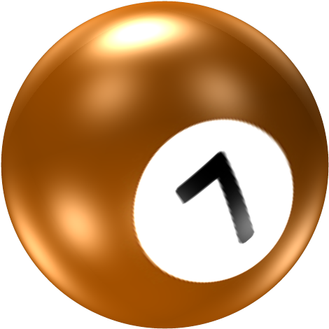 Pool Ball 7 Icon - Billiards Ball 7 Png (512x512)