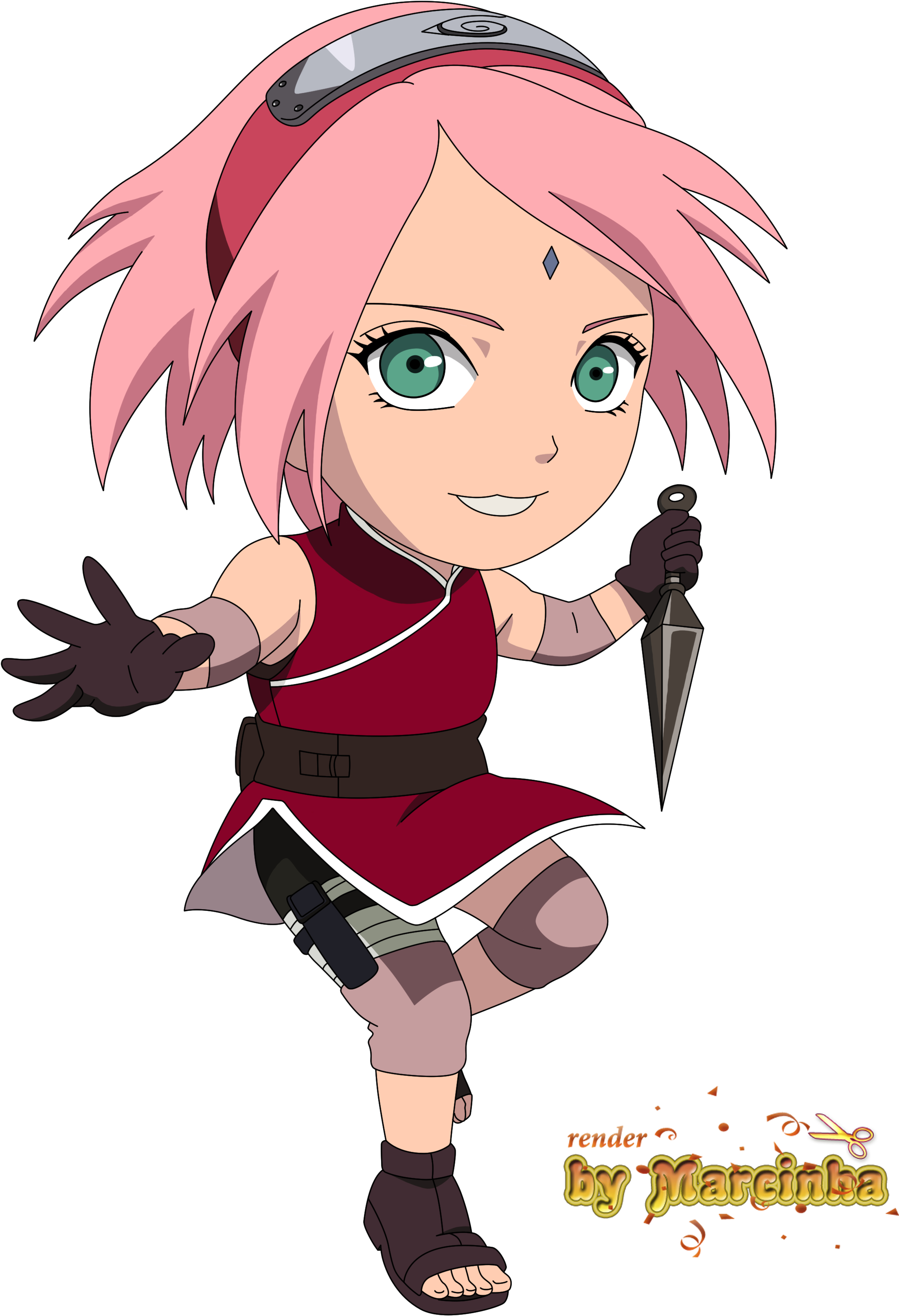 Png Chibi Sakura The Last By Marcinha20 - Sakura Chibi (2500x3500)