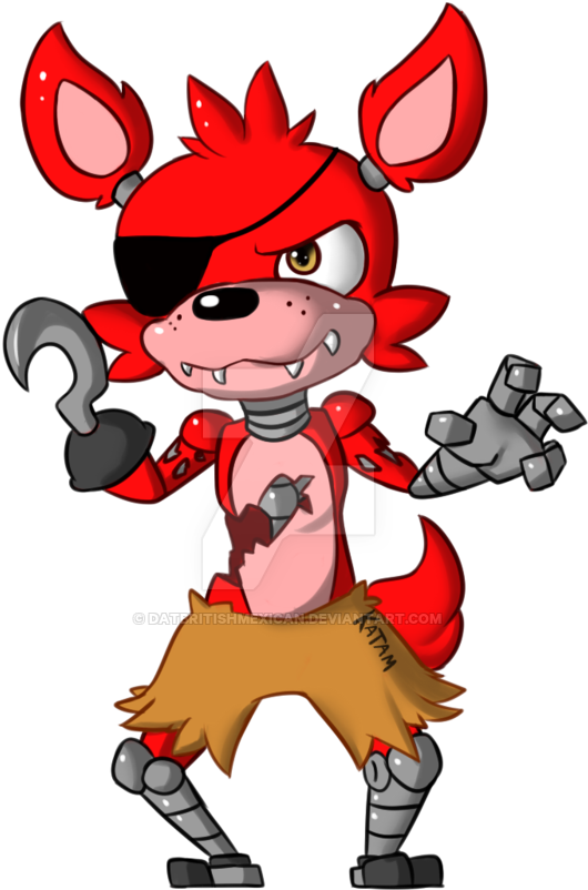 Foxy Chibi By Datbritishmexican On Deviantart - Imagenes De Foxy Chibi (600x878)