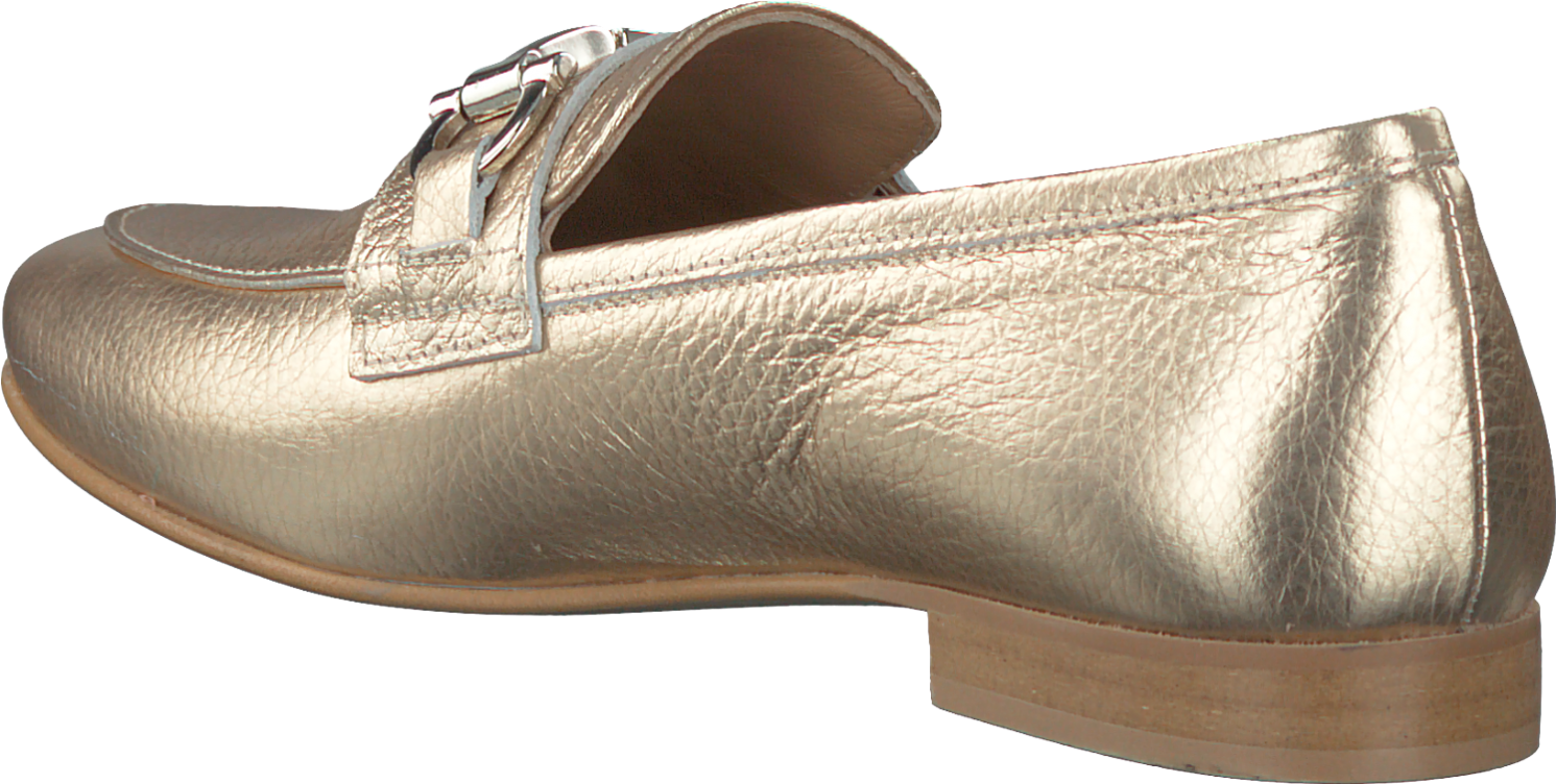 Gold Omoda Loafers El03 Womens Leather Metallic El03 - Slip-on Shoe (1500x761)