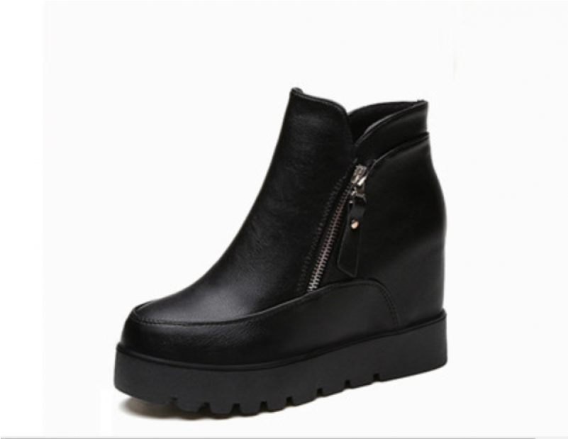45% Latest Cashmere Leather Women Thick Bottoms Winter - Boot (800x800)