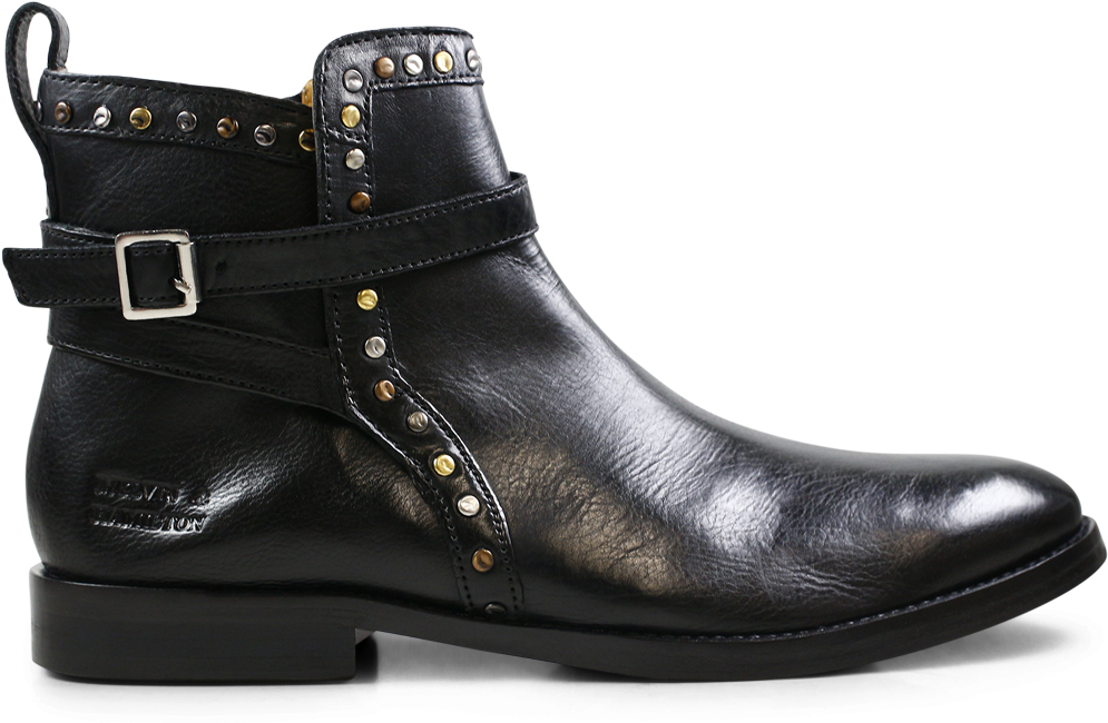 Ankle Boots Amelie 36 Black Rivets Strap Black - Bottines Melvin & Hamilton Amelie 36 Black Rivets (1024x1024)