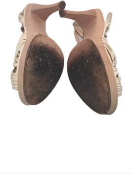 Jill Stuart Leather Slingback Wood Stilettos - Ballet Flat (270x480)