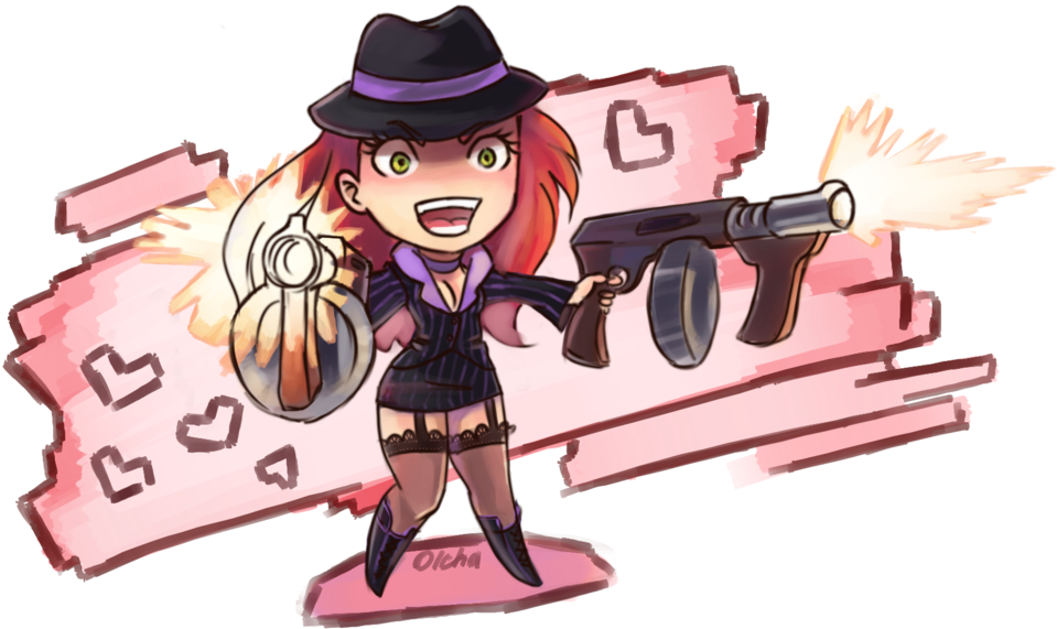 Chibi Miss Fortune By Olchas - League Of Legends Chibi Miss Fortune (1024x618)