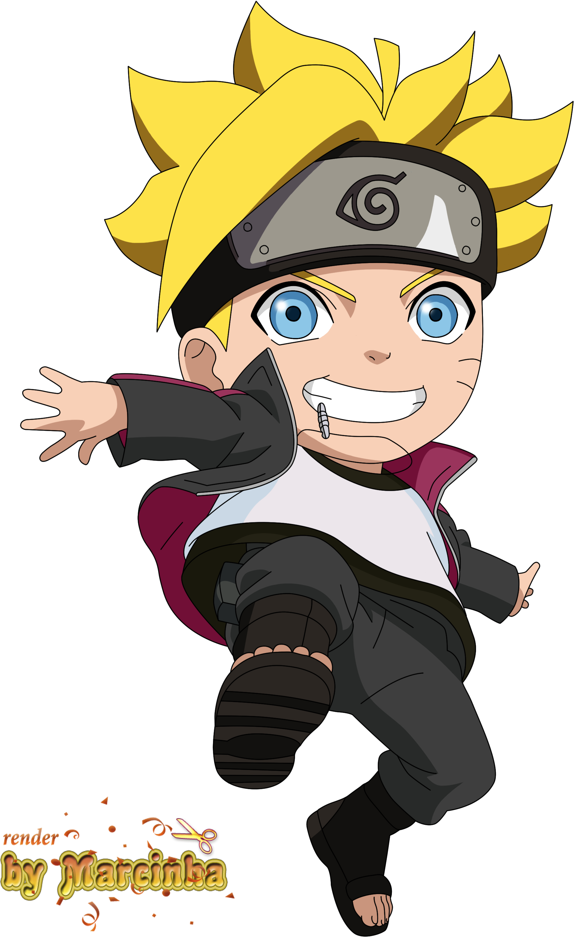 Chibi Boruto Uzumaki By Marcinha20 - Caratulas Para Cuadernos Anime (2500x3500)