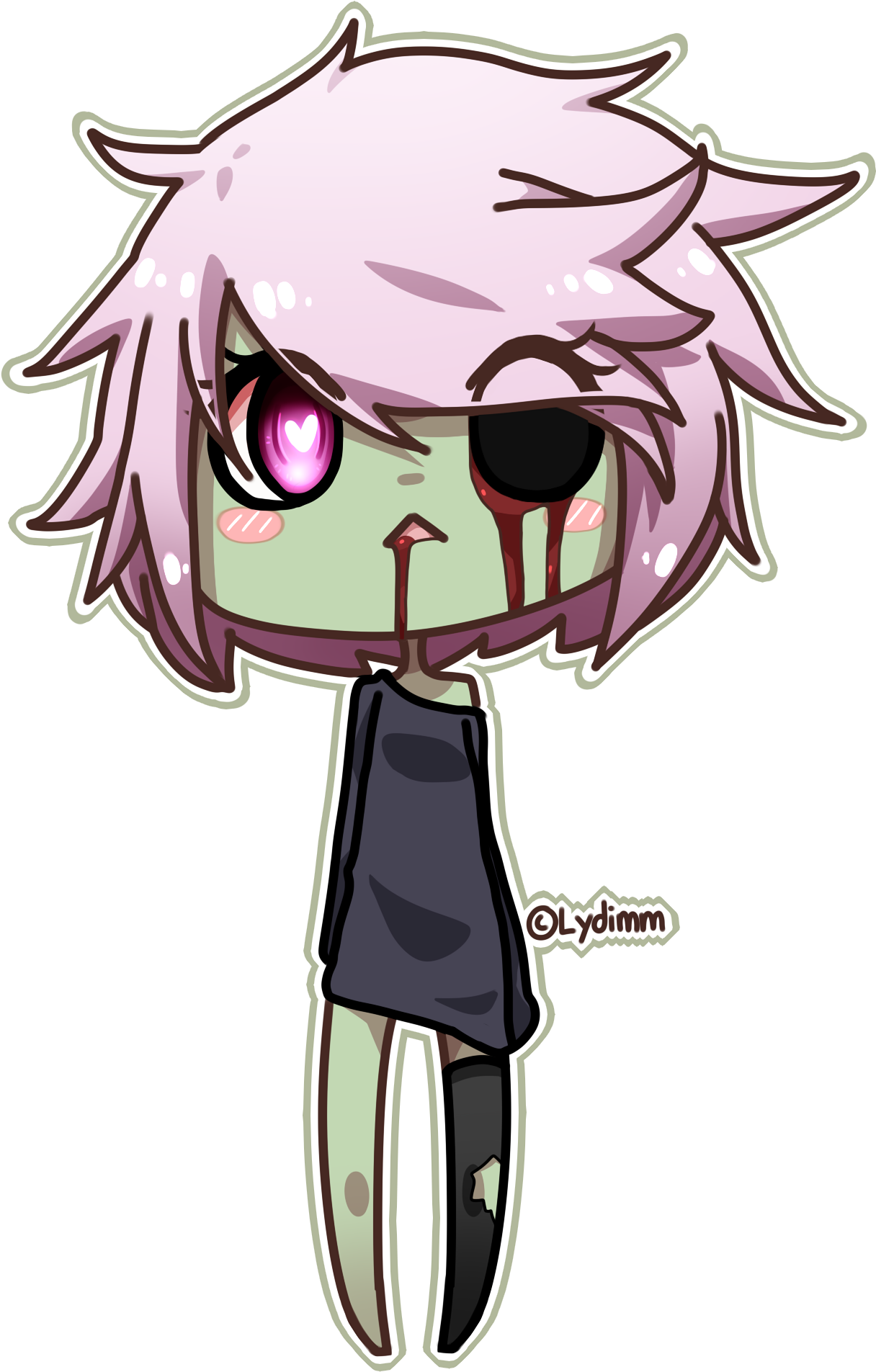 Chibi Zombie Ly By Iydimm Chibi Zombie Ly By Iydimm - Anime Chibi Zombie (1300x2000)