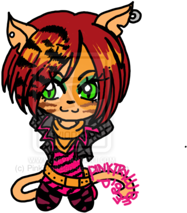 Monster High Wallpaper Containing Anime Called Chibi - Monster High Chibi Clawdeen (500x500)