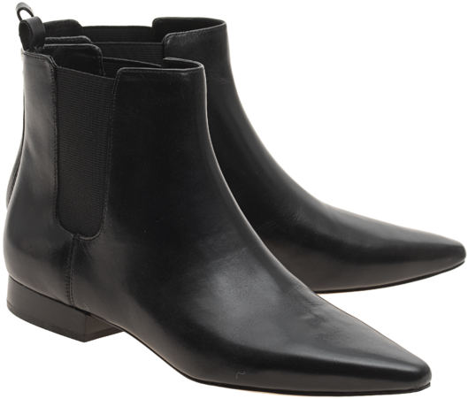 Michael Michael Kors Pierce Flat Black Flat Leather - Michael Kors Flat Ankle Boots (600x600)