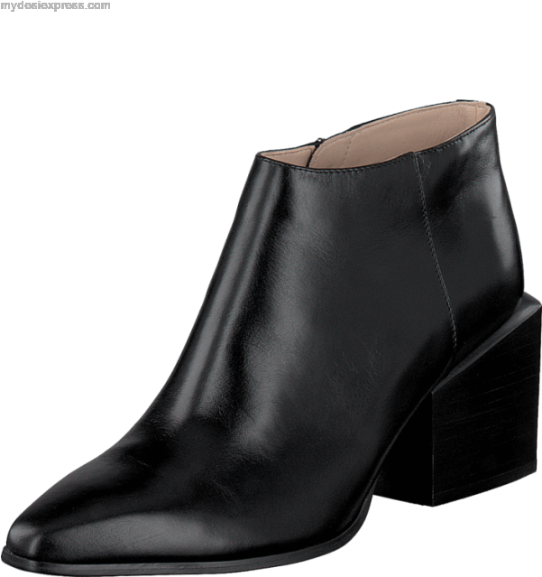 Women's Clarks Amaline Art Black Leather - Shoe (600x750)