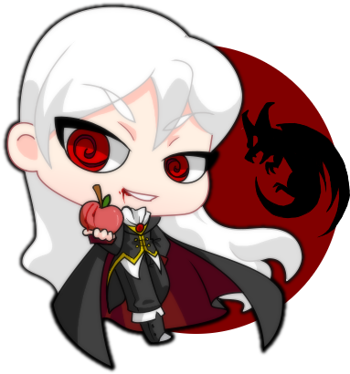 Dracula Clipart Chibi - Cartoon (450x500)