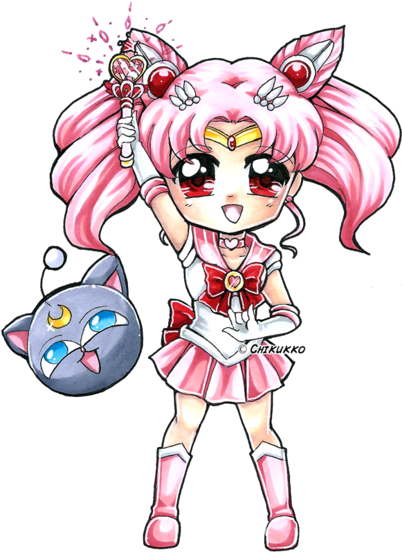 Sailor Chibi Moon By Chikukko - Sailor Chibi Moon Chibi (600x900)