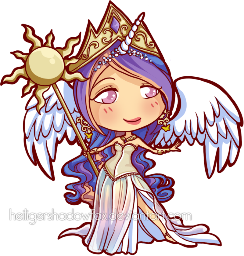 Human Celestia By Blatterbury - Human Chibi (800x838)