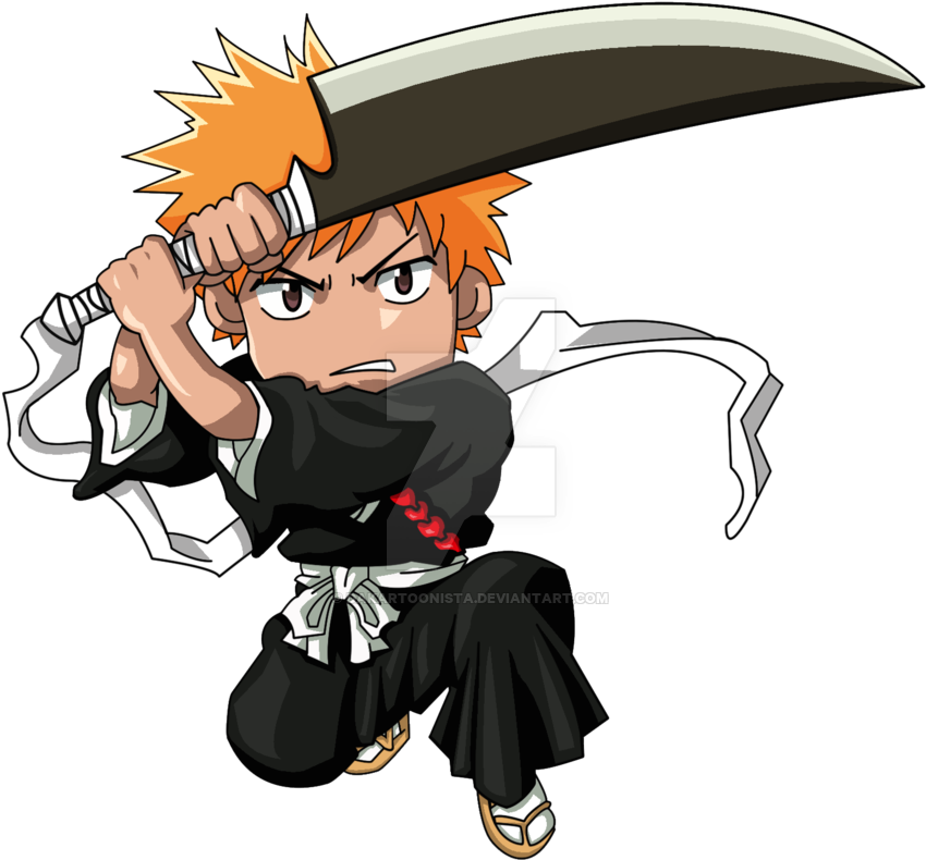 My Chibi Anime Drawing - Chibi Ichigo (900x864)