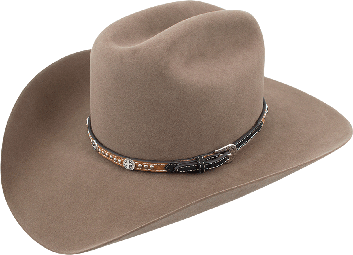 Cross Concho Studded Leather Hat Band - Leather (1280x894)