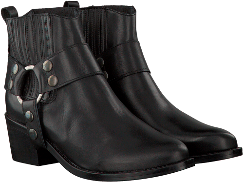 Black Fabienne Chapot Booties Angie Boot Leather Fashion - Alpinestars Smx 3 Boots (500x500)
