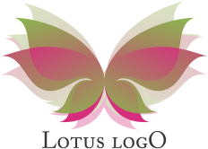Vector Lotus Flower Pink Nature Logo Inspiration Idea - Download Free Logo Lotus Vector (389x346)