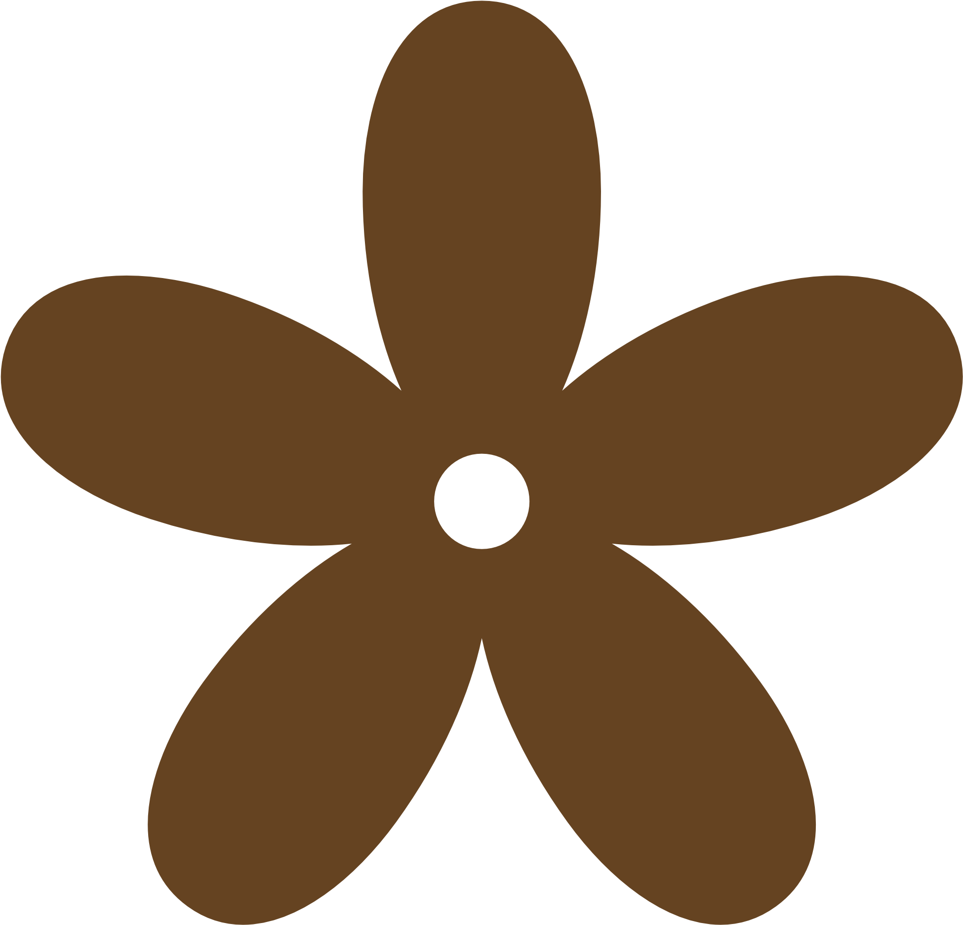Brown - Color - Clipart - Flower Clipart Png (1969x1952)