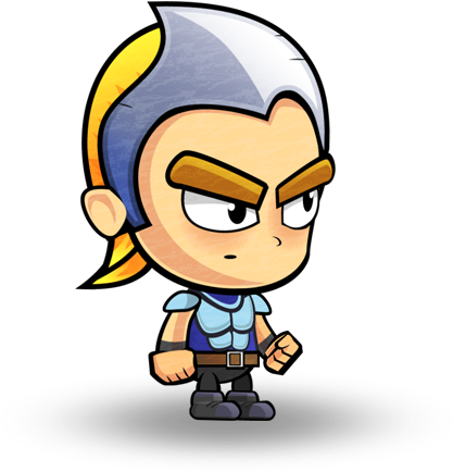 Thor Warrior Royalty Free Game Art Character - Cartoon (600x500)