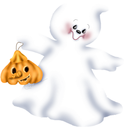 Halloween Ghost * - Cute Ghosthalloween (400x412)