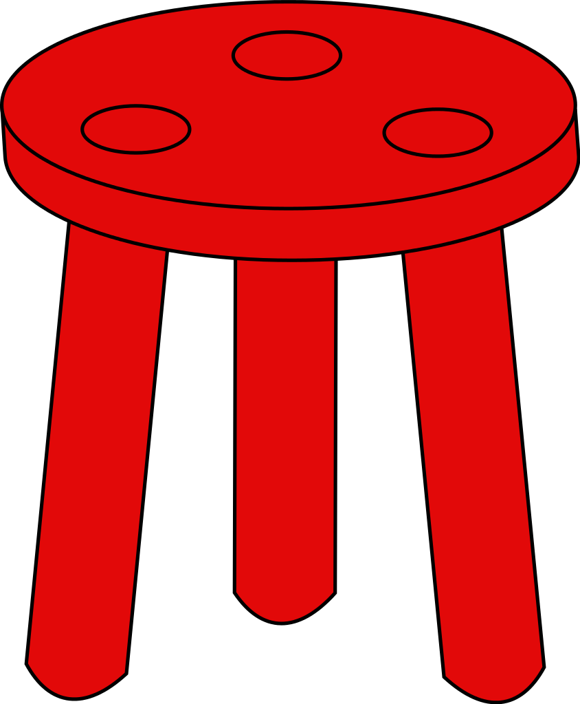 Blason Meuble Tabouret-rustique - Clipart Transparents De Tabouret (844x1023)