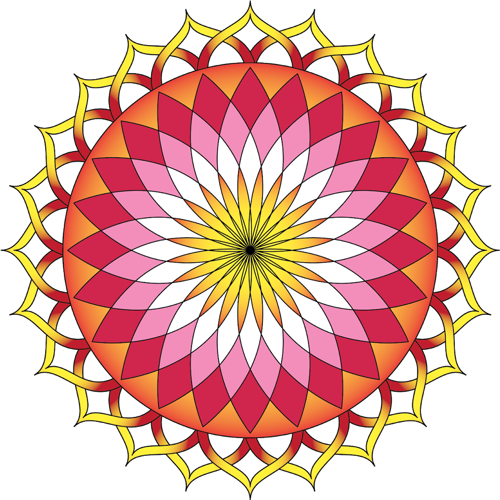 Lotus Flower Vector Illustration Pranaytony - Todo Tipos De Circulos (1600x1131)