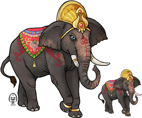 Indian Elephant - Indian Elephant Images Png (623x500)