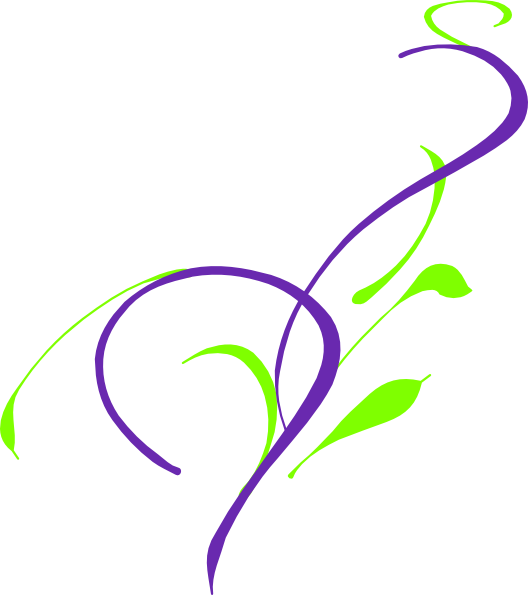 Purple And Green Borders (528x595)