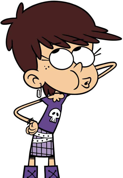 Luna Loud The Loud House Loud House Tlh Vectors - Loud House Vector (500x726)