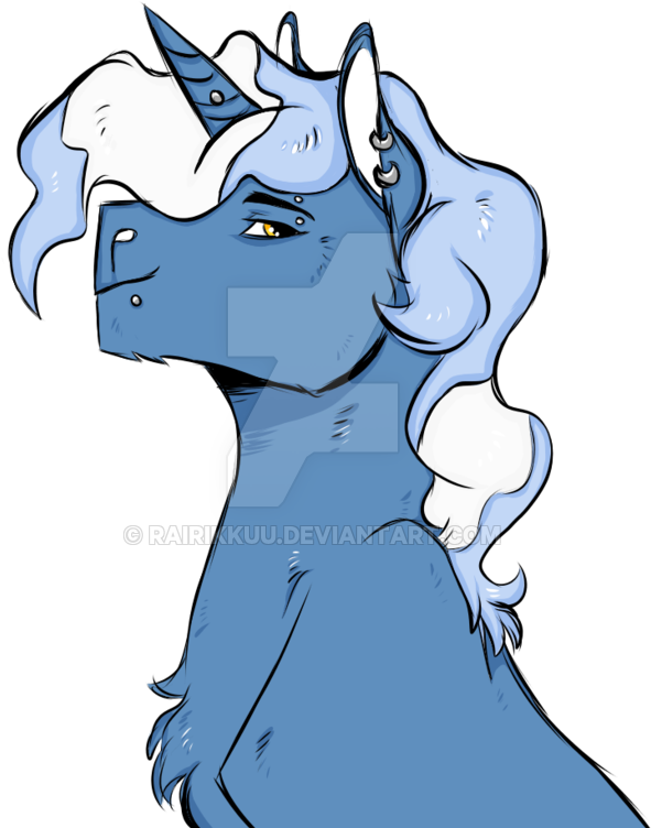 Rairikkuu, Bust, Ear Piercing, Earring, Jewelry, Obtrusive - Cartoon (800x832)