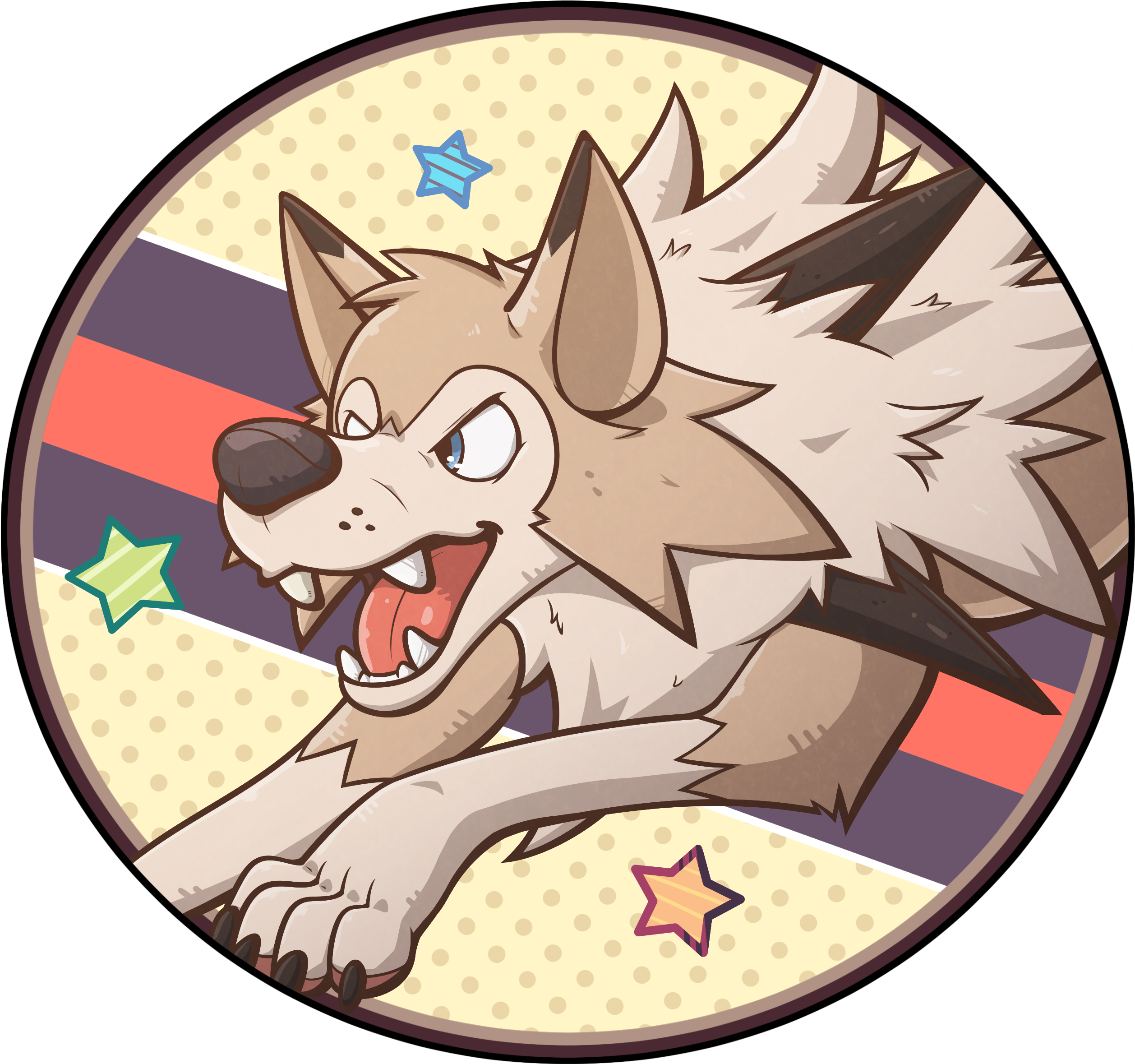Pokemon Icon Lycanroc - Lycanroc Icon (2581x2450)