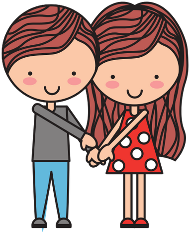 Cute Couple Isolated Icon Design - Icon Couple Cute Png (508x550)