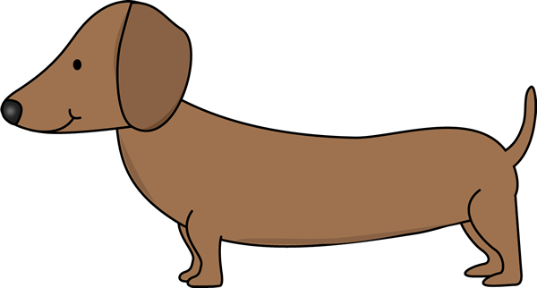Weenie Dog Clip Art (600x322)