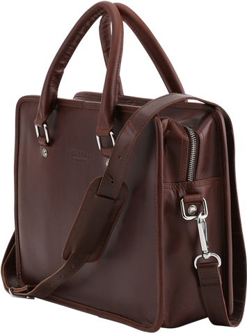 Velorbis Leather Computer Bag Chocolate Brown - Bag (600x600)