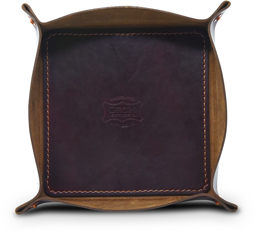Leather Tray- Mahogany - Mahogany (1060x1060)