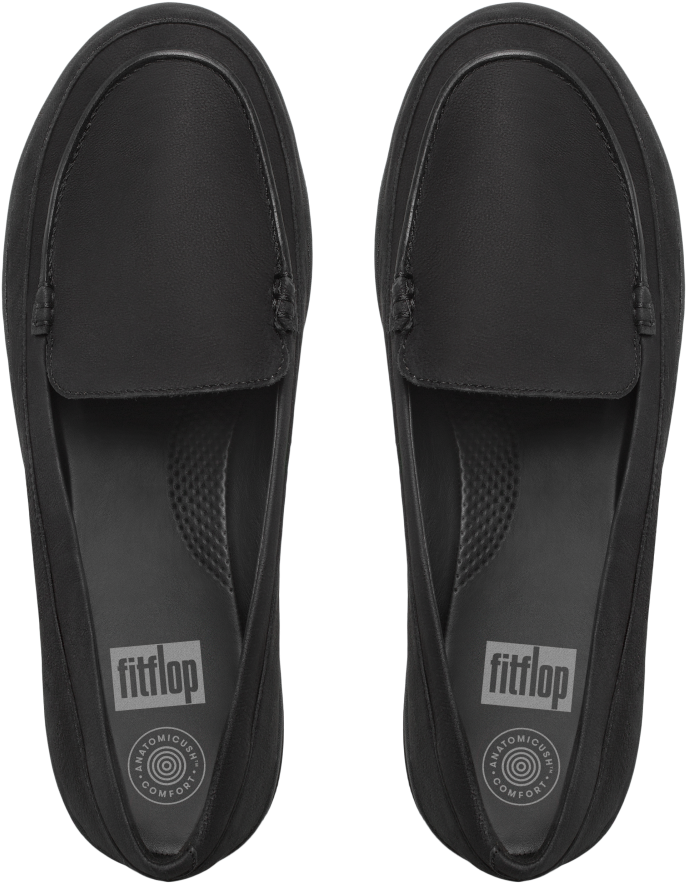 Fitflop™ F Sporty Loafers Women's Slip On Shoes In - Air Force Black Style Women (1000x1000)