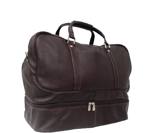 Piel Leather False Bottom Sports Bag Travel Duffles - Briefcase (500x500)
