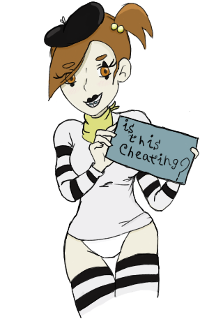 Luan Loud The Pantsless Mime - Luan Loud (324x494)