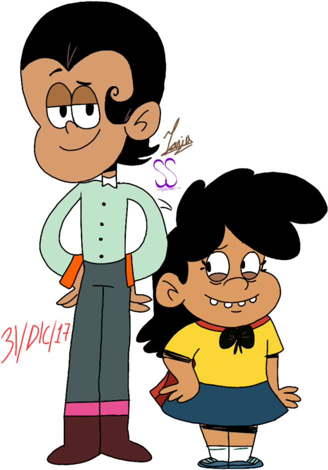 Carlota And Cj (genderbend) The Loud House By Https - Loud House Genderbent Characters (756x1057)