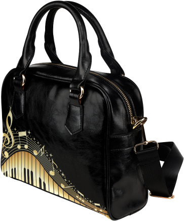 Interestprint Music Note Piano Pu Leather Shoulder - Handbag (500x500)