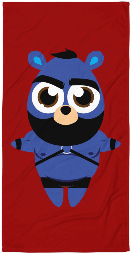 Little Leather Bear Beach Towel Swish Embassy - Cartoon (1000x1000)