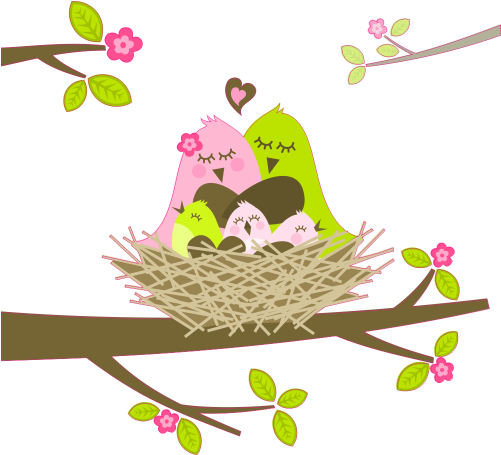 Autocollant Nid D'oiseaux - Nest (500x500)