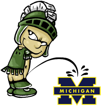 Spartans Biotch By Idaliamay - Ohio State Vs Michigan Facts (363x371)