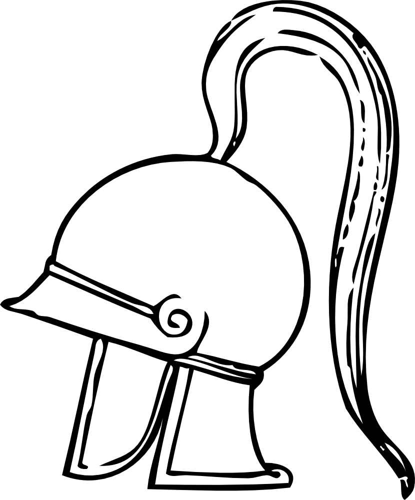 Greek Helmet Clipart - Greek Clip Art (830x1000)