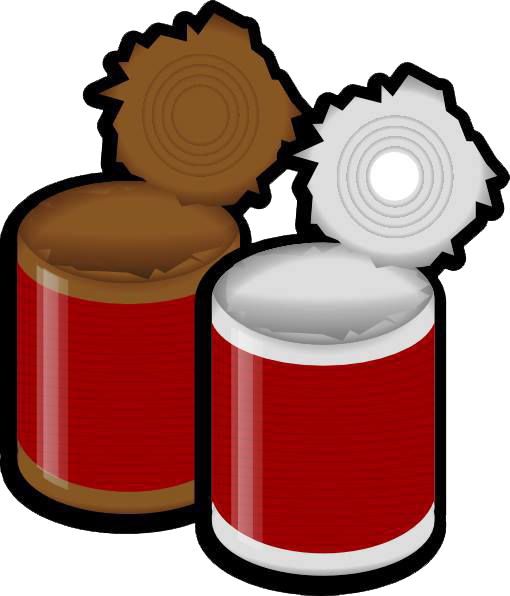According To The Waste Management Hierarchy , Landfilling - Tin Cans Clipart (510x596)